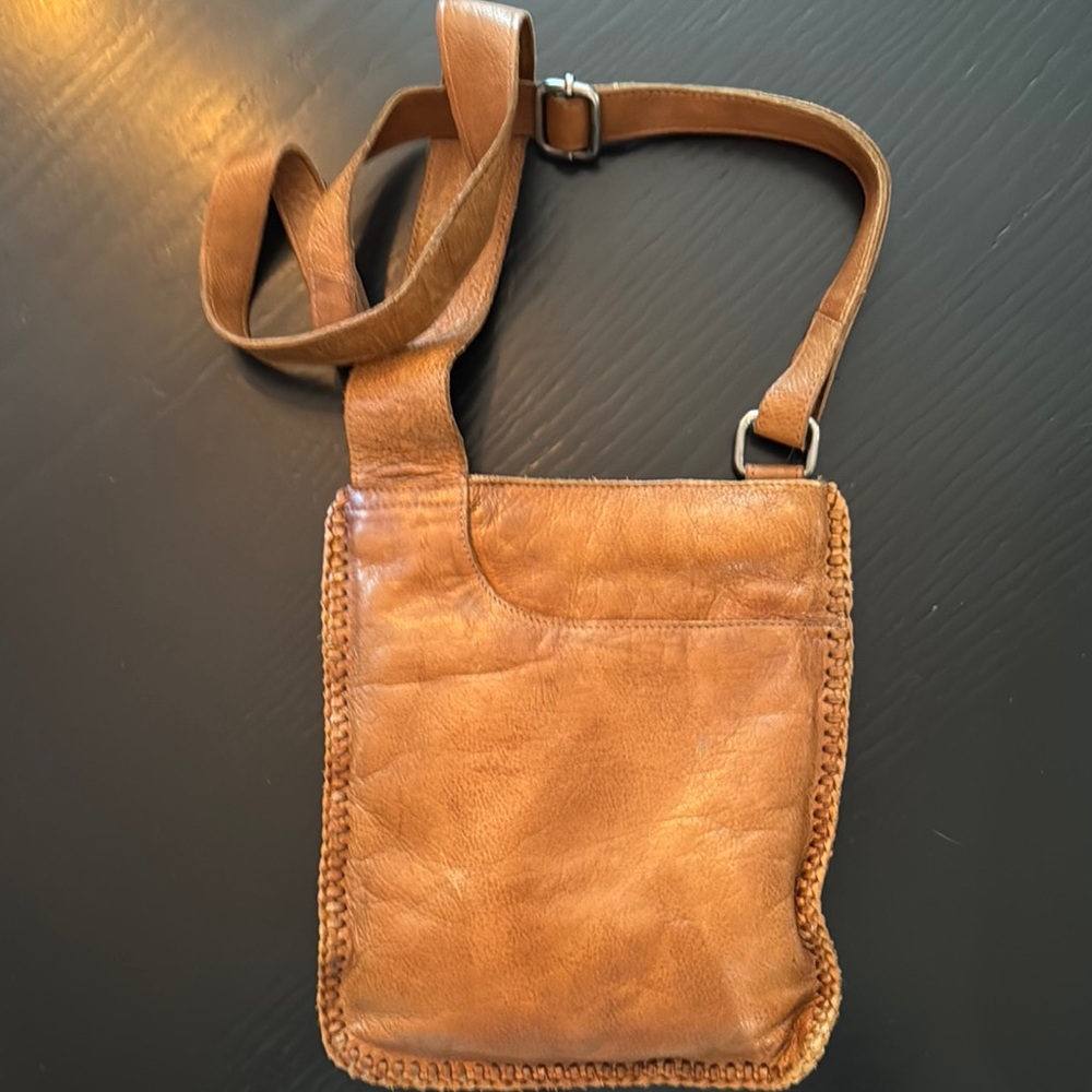 Brown Leather Crossbody Bag